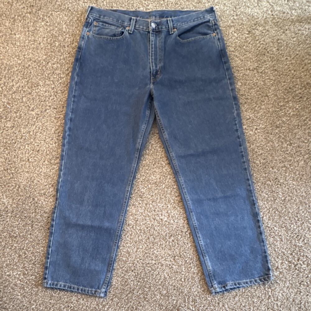 Levi 550 Men's Blue Denim Straight Leg Cotton Jeans